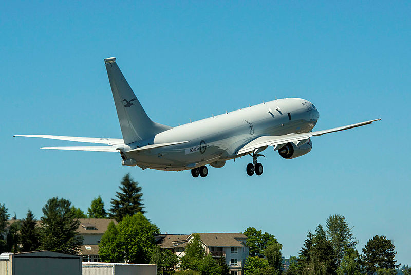 Australian P-8A Poseidon takes off