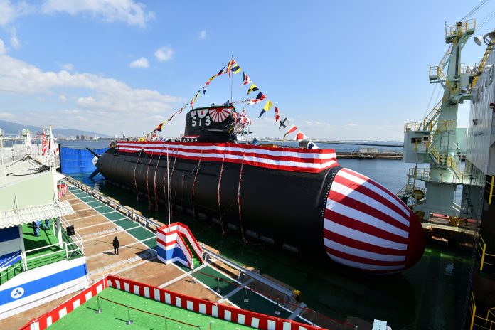 Japan launches first Taigei-class diesel-electric attack submarine